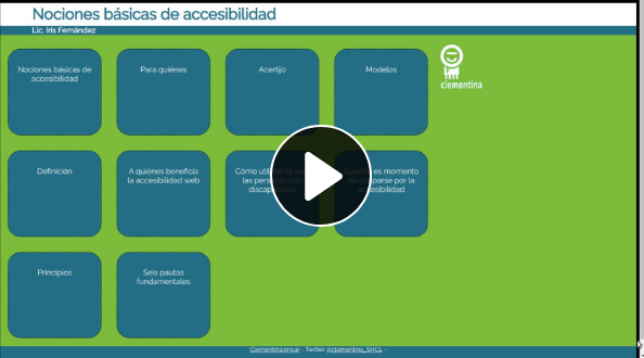 Acceso a la grabación de la charla sobre Accesibilidad web.